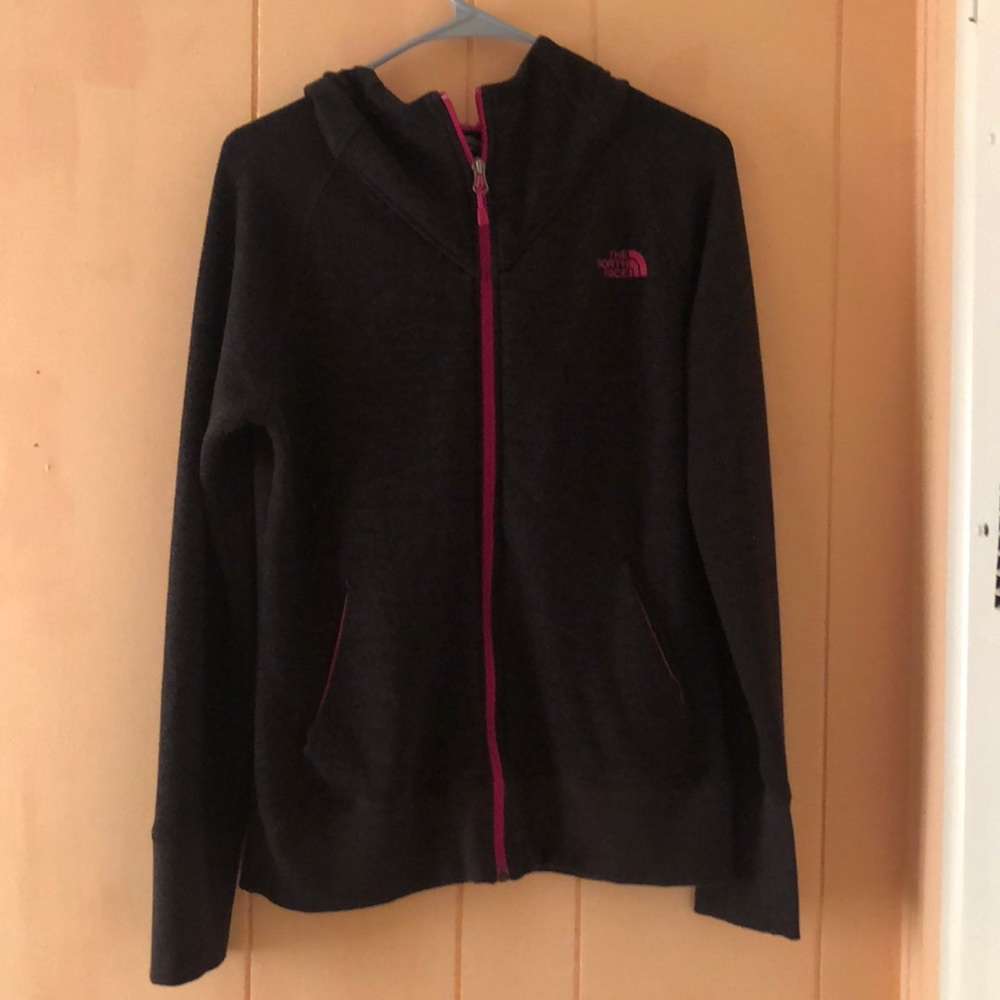 North face zip up hoodie size m